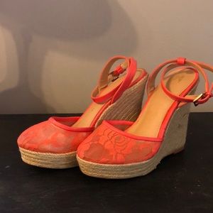 Coral Size 7 Espadrilles